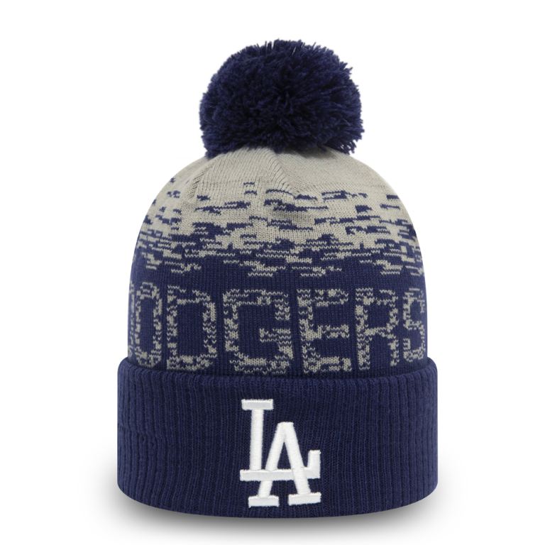 Gorras New Era Beanies Azules - LA Dodgers Bobble 91765DIEZ